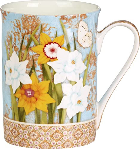 IHR - BOB 768500 - Becher, Pretty Spring, mehrfarbig, Porzellan, Bone China, 10,5cm x 8cm, spülmaschinen- und mikrowellengeeignet