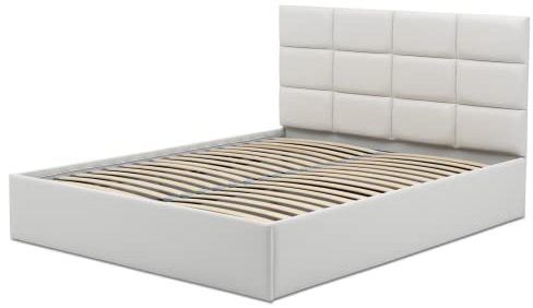 Polsterbett Tores 180x200 mit Bettkasten! Doppelbett mit Lattenrost! Best Stauraumbett! (Soft 17)