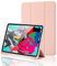 Custodia Cover per iPad 11 Generazione A16 11 Pollici 2025/iPad 10 Generazione 10,9 Pollici 2022 con portapenne, Supporto Sottile con Retro Rigido Cover con Auto Svegliati/Sonno, Oro Rosa