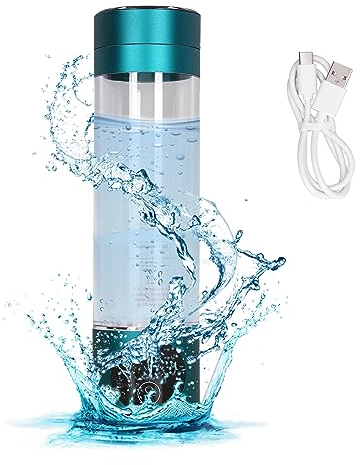 generador profesional de botellas de agua de hidrógeno con tecnología SPE y Pem,Generador de agua de hidrógeno, ionizador de agua Erich de hidrógeno portátil recargable por USB para viajes en el hoga