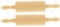 teemando® 2 X Marken-Holz-Teigrolle für Kinder, 26 cm, drehbare Achse, Marzipanrolle, einfaches ausrollen Mit dem Mini-Nudelholz