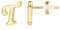 TINGN Ohrstecker Ohrringe Silber 925 Mädchen Damen, Initial T Kleine Ohrstecker Gold Ohrschmuck für Tochter Kind Geburtstagsgeschenk für Enkelin Nichte Kinder