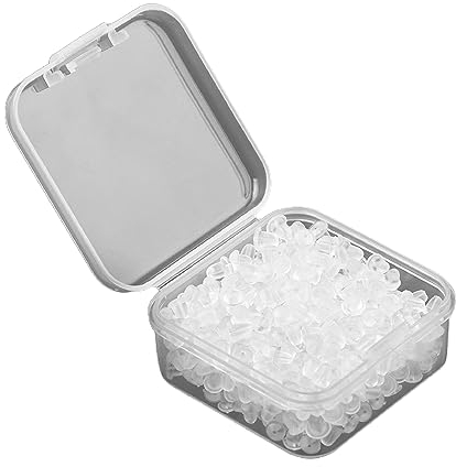 RGZD 500 pcs Universal Tuerca Pendiente, Topes de Espalda de Seguridad de Pendiente,Tapón Posterior de Pendiente Seguridad,Transparentes Tuercas Pendientes Silicona, Goma Cierres de Pendientes