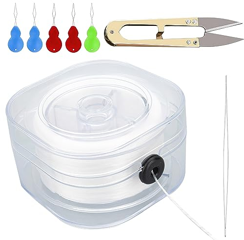 Fascia elastica da 100 metri per braccialetti, Fil Élastique pour Bracelet Pack, 0,7 mm Cordon Elastique pour Bracelet Pour bracelets, Bijoux, Colliers, Bricolage Artisanat Perle Bijoux