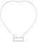 Trimming Shop Heart Balloon Arch Stand 6.5ft Party Decoration White Balloon Arch Metal Frame for Birthday Wedding Valentines Baby Shower Bridal Proposal Engagement Background Decor