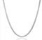 AFSTALR Herren Damen Edelstahl Silber kette Halskette Venetian link kette link collier 2.5mm-50cm box Kette für Männer Schmuck Link Chain Silver