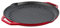GRAND FEU - Bistecchiera in Ghisa con Manici per Barbecue, Cucina e Forni, Resiste a Temperature Fino a 300°, Diametro 34 cm, Colore Rosso