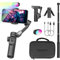 AOCHUAN Phone Gimbal Stabilizer for iPhone 15 Pro Max Android Phones with Extension Rod 3-Axis Phone Gimbal Stabilizer with Follow Focus for Vlogging TikTok YouTube(Smart XE Combo1)