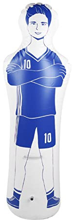 Leopacat Freistoß Dummies, Fussball Kinder Erwachsene Fußballtraining Fußball Dummy Boxsack, Aufblasbarer Fußball Dummy, Tumbler Tower Bag Boxsäule Sandsäcke für Kicks Dribbling Passing Drills