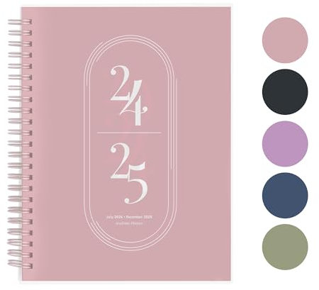 Rileys & Co Wochenplaner 2025, Hausaufgabenheft, Schulplaner | Kalender 2025 2026 Juli 2025–Juni 2026 Terminplaner, Notizen, Doppeldraht, 20 x 15 cm Planner, (Rosa, auf UK)