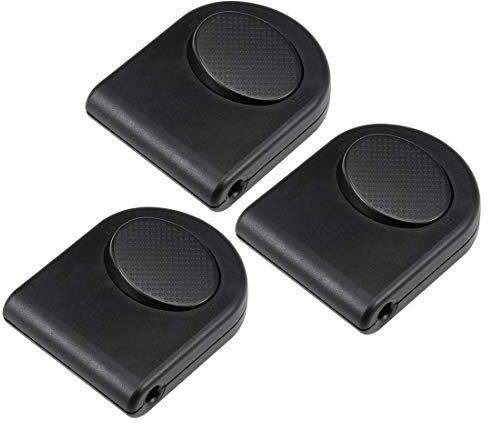 Interruptor de lámpara de empuje de pedal en línea, botón de paso, iluminación, control de pie, interruptor de pie de encendido/apagado, negro, 3 piezas