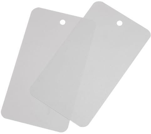 QUARKZMAN Etiquetas de despacho de Plástico Impermeables para Cables, Etiquetas de Identificación de Productos, Marcado de Válvulas, 50 Paquetes de Gris de 1.97x3.54 Pulgadas