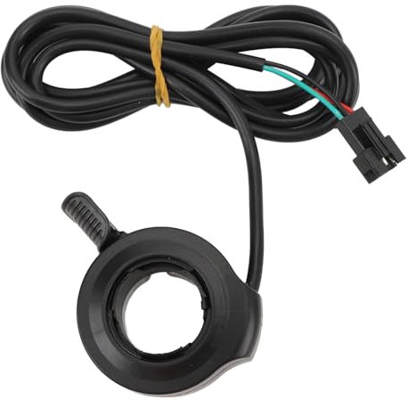 VGEBY Electric Bike Thumb Throttle, Universal 130X 3 Pin SM Plug Replacement, Electric Scooter Finger Accelerator for Commuters Urban Travel Hilly Terrain