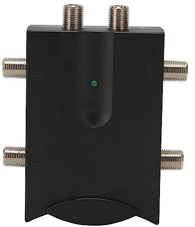 Amplificatore TV, Amplificatore di Segnale TV 2 in 4 Uscite per Collegare L' o la TV Via Cavo a più Televisori, per Servizi Digitali Via Cavo, Ricezione OTA