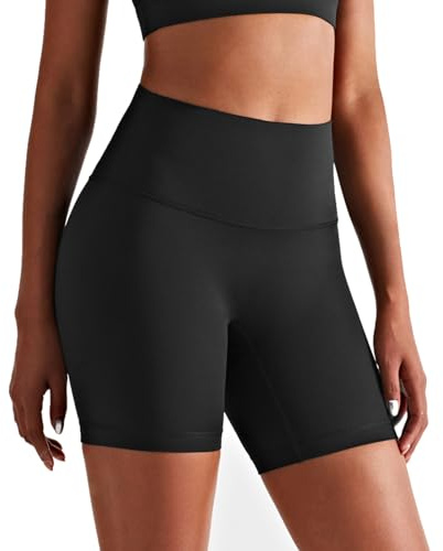 JTSONN Short Sport Femme sans Couture Cycliste Short Femme Taille Haute Shorts de Yoga Contrôle du Ventre Legging Court Femme pour Jogging Pilates Fitness
