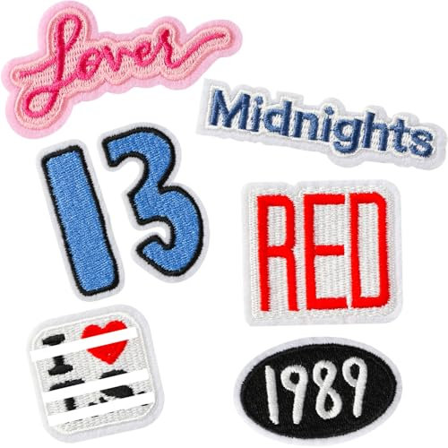 7 PCS Musician's Embroidery Patch, Iron on Patches for Clothes Cardigan Sew on Patches for Clothing Dress Hat Jeans DIY Accessories Gifts for Music Fans
