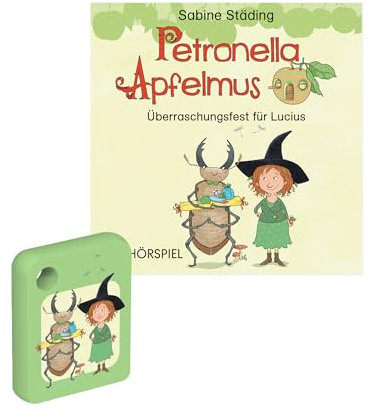 Galakto Audio-Token: Petronella Apfelmus - Überraschungsfest für Lucius, Hörspiel für Kinder ab 3 Jahren, Spielzeit ca. 28 min