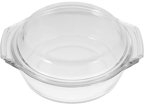 Ciieeo Bol À - Cocotte En Verre Plats À Four Couvercle De Cocotte Couvercle De Plat De Cuisson En Verre