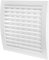 Repa Market White Adjustable Ventilation Grill - Louvered Air Vent Covers for Walls, Ceiling Outside and Inside - 190 x 190 mm / 7.48 x 7.48 Inch - Bathroom, Shed Ventilation Cover with Mesh Screen
