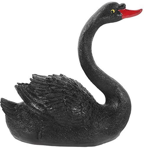 Sosoport 3stücke Schwanfigur Resin Für Garten Und Teichdekoration Vivid Ornament Für Leicht Und Langlebig Für Außenbereiche