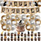44 Stück Detectiv Geburtstag Deko, Dedektivparty Geburtstag Kridinner Deko Luftballons Kindergeburtstag Deko Geburtstag Happy Birthday Banner Cupcake Toppers Junge Detectiv Mystery Secret Party