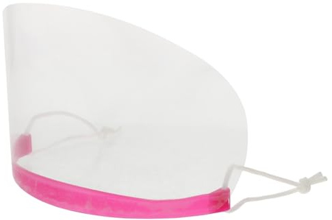 Einweg aus Kunststoff Gesichtsbedeckung Transparente Haar | Schützt Gesicht und Augen Beim Schneiden, Verhindert Herumfliegende Haare, Geruchsarm, Einfach zu Nutzen