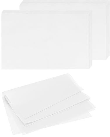 CHUIFAI 500 Stück Weiße Backpapier Zuschnitte 25 x 35cm, Rechteckig Baking Paper Fettdicht Papier, Pergamentpapier zum Backen, Deli Wachspapier für Lebensmittel