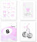 Telooco 4 Stück Deko Bilder Rosa Poster Aesthetic Bilder Poster Deko 20x25 cm Ohne Rahmen Schlafzimmer Dekoration zum Aufhängen von Postern Ästhetische Decor für Wandbilder Wohnzimmer Schlafzimmer
