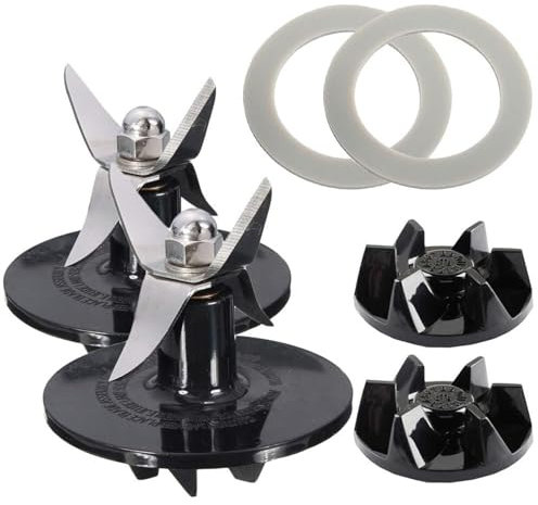 Rynplex Lot de 2 Lames de mixeur SPB456-2B avec Accouplement SPB7-20TX compatibles avec, for Cuisinart, pièces BFP-703 FPB-5PC SPB-3 SPB-7 Embrayage de mixeur Lame pour mixeur centrifuge
