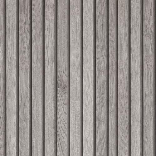 AMIGO Holzoptik Selbstklebend Tapete Graue Holzroste Möbel Aufkleber Paneele Abziehen und Aufkleben Vinylfolie für Küche Schrank Bar Tisch Tresen Treppe Abnehmbar Wandverkleidung 44.5x1000cm