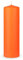 HS Candle Stumpenkerzen Orange, Größe Ø7 x 20 cm, Wachskerzen lange Brenndauer bis zu 65 Std. - unparfümierte Säulenkerzen - viele Farben/Größen