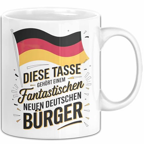 Fantastischer Neuer Deutscher Bürger Tasse Geschenkidee (Weiß)