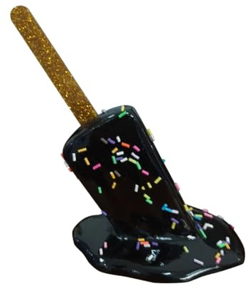 GIWFBQTR Melting Popsicle Sculpture, Melting Ice Cream Resin Ornaments, Summer Cool Lollipop Crafts, Summer Beach Cool Easy Install Easy to Use,A
