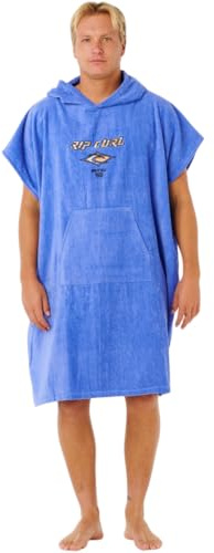 Rip Curl 2026 Männer Logo Kapuzen Poncho -Handtuch 00GMTO - Blue Haze