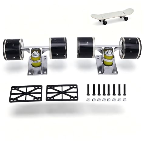Changor Achsen und Rollen-Set, Leichtes Cruiser-Longboard, Aluminiumlegierung, 55 X 45 Mm für Street Cruising