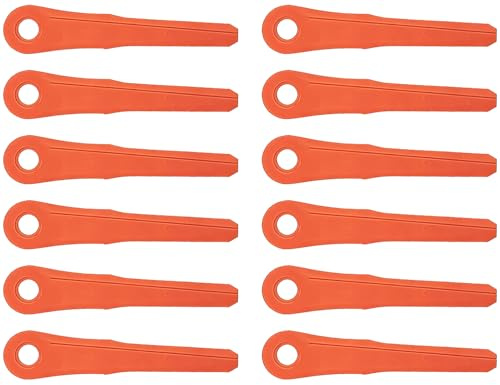 JRSIBO 12 Pièces Lames pour STIHL Polycut 6-2, 28-2, 7-3 Têtes de Coupe, Couteaux de Rechange pour STIHL FS38 FSA60 FSA86 Débroussailleuse Couteau PolyCut Lame Coupe Accessoires