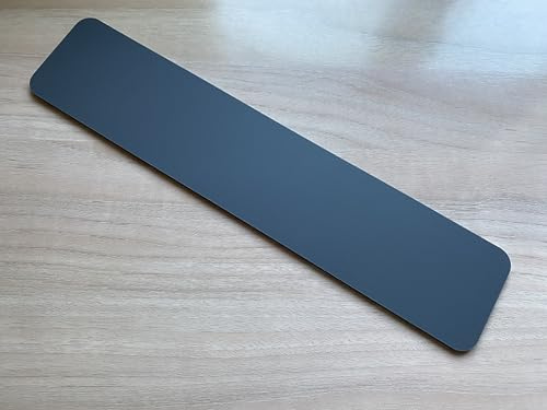 [WOOTTON INDUSTRIES LIMITED] Door Push Finger Plate Matt Black Rectangle 290mm x 75mm Self Adhesive - No Holes (Indoor Use)