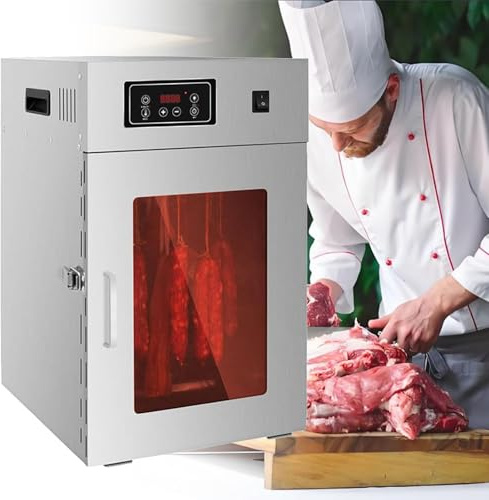 Essiccatore rotativo per alimenti con display a LED touch-control, asciugatura automatica per carne e pesce