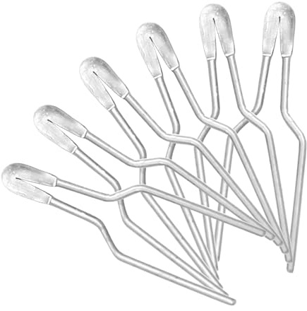 RadianceBiz 6 Stück Pyrographiedrahtspitzen, Pyrographiedrahtspitzen für Heißprägegeräte, Professionelle Ersatzspitzen Aus Metall für Pyrographiestifte, 1mm B
