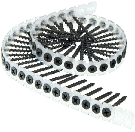 SENCO DURASPIN Collated Drywall Screws 1-5/8, #6 Coarse Thread, 1,000 Count, Compatible with DURASPIN Auto-Feed Screw Guns for Drywall & Wood Framing (Item 06A162)