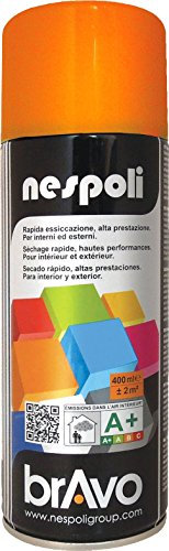 NESPOLI Aérosol peinture professionnelle orange pastel 400 ml