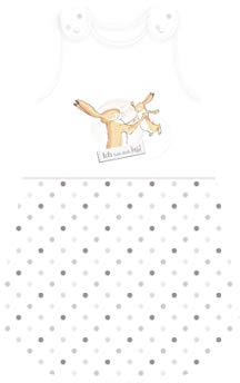 Herding WEIßT DU EIGENTLICH WIE LIEB… Baby-Schlafsack, Baumwolle/Polyester, 110 x 45 cm, Weiß