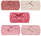 Whaline 5 Pieces Winter Knit Headbands Chunky Knit Headbands,4 Elastic Turban Head Wraps and 1 Pearl Crochet Hair Band, Ear Warmer Crochet Head Wraps for Women Girls (Pink Colors)
