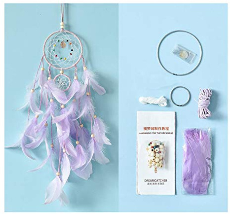DIY Dream Catcher Craft Kit Fangen Sie Ihre Dream Kill Time Toy Geschenke-A03