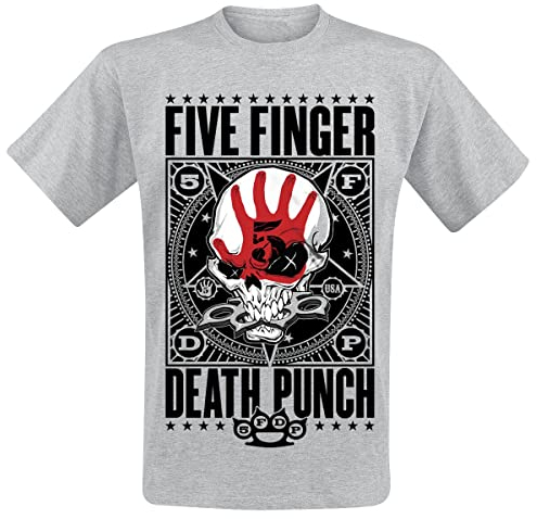 Five Finger Death Punch Punchagram Männer T-Shirt grau meliert S