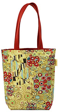 Belgian Tapestrie kleineTragetasche Shopping Bag 40 x 30 cm Flowers nach Gustav Klimt