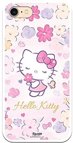 Personalaizer Original Hülle Kompatibel mit iPhone 7 oder iPhone 8 oder SE 2020 mit einem Hello Kitty Feinen Blumendesign