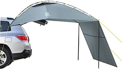 Coastrail Outdoor Auto-Sonnenschutz mit Seitenwand, SUV-Markise, Auto-Heckzelt, tragbares Camping-Unterstand für Zelt, Camper, Sonnenschutz, Befestigung an LKW, Van, Wohnmobil, Jeep