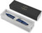 Parker IM Monochrome Kugelschreiber mit Gravur | Premium Stift | Geschenkbox | blaue Tinte | personalisiertes Geschenk | Namen | graviert | Jahrestag | Geburtstag | Geschenkidee (Blue)