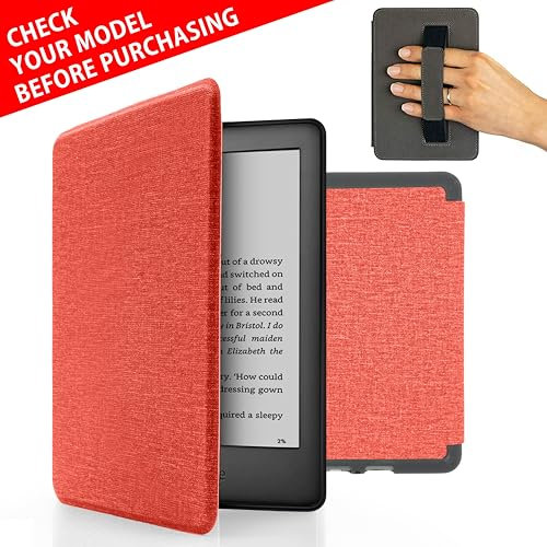 MyGadget Custodia per Amazon Kindle Paperwhite 10a generazione (2019 - J9G29R) - Cover con Funzione Sonno | Sveglia automatica Integrata - Pink